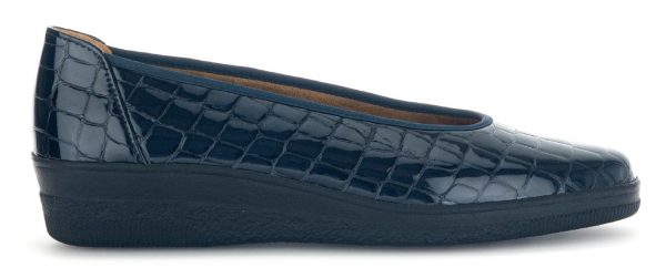 Gabor Piquet 06.400 Womens Leather Slip On Ballerina Shoe Fashion