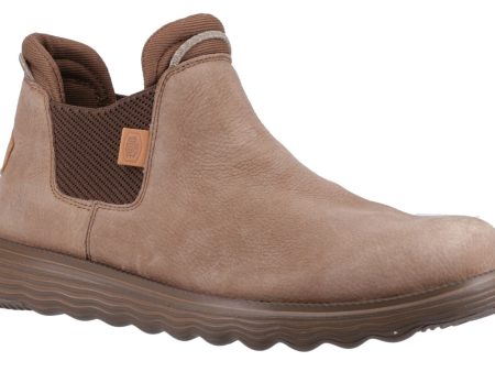 Hey Dude Branson Mens Leather Chelsea Boot Sale