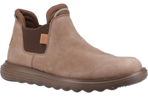 Hey Dude Branson Mens Leather Chelsea Boot Sale