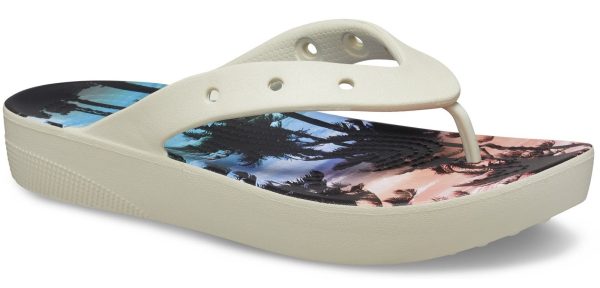 Crocs 208770 Summer Nostalgia Womens Platform Flip Flop Online