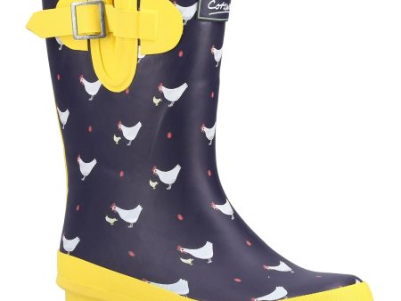 Cotswold Farmyard Womens Printed Mid Wellington Hot on Sale