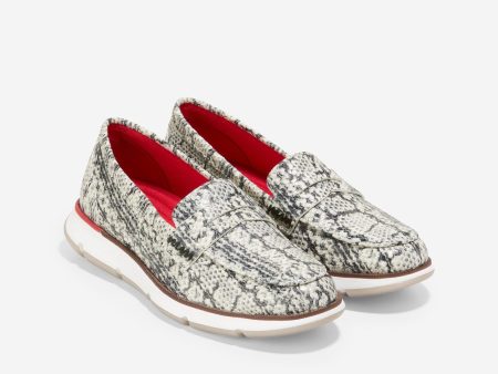 Cole Haan 4.ZeroGrand Womens Snake Print Loafer on Sale