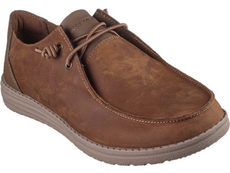 Skechers 210107 Melson Ramilo Mens Leather Moccasin Shoe Online Hot Sale