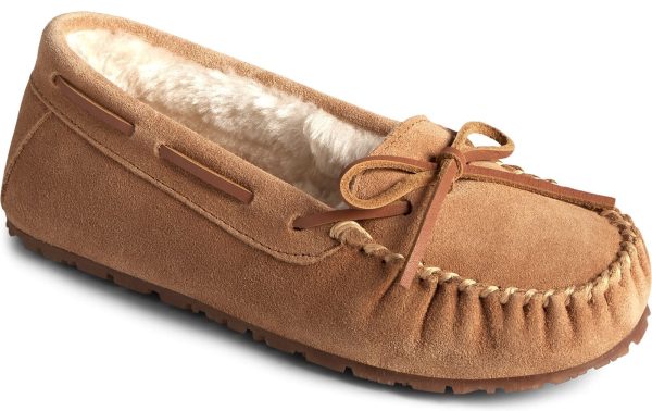 Sperry Reina Womens Suede Leather Slipper For Cheap