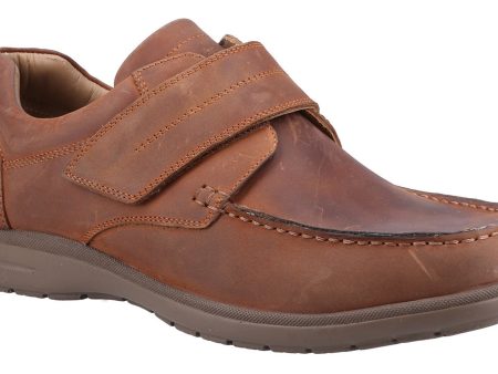 Fleet & Foster David Mens Leather Touch-Fastening Casual Shoe Supply