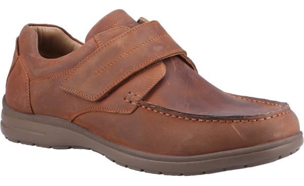 Fleet & Foster David Mens Leather Touch-Fastening Casual Shoe Supply