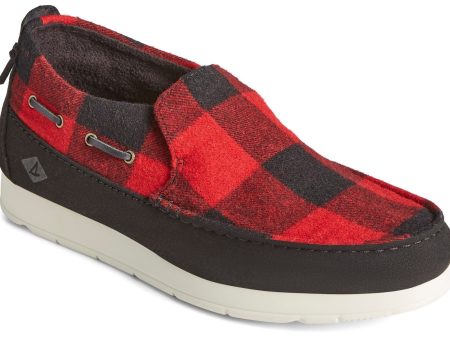 Sperry Moc-Sider Buffalo Check Mens Slip On Shoe For Discount