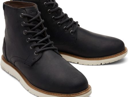 TOMS Hillside Mens Leather Lace Up Ankle Boot Online Hot Sale