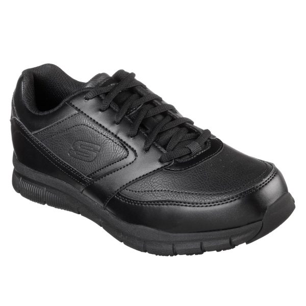 Skechers 77156EC Work Relaxed Fit: Nampa SR Mens Lace Up Shoe Discount