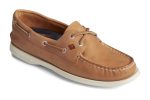 Sperry A O 2-Eye Splash Leather Womens Slip On Shoes For Sale