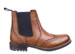 Cotswold Cirencester Mens Brogue Detail Pull On Chelsea Boot For Cheap