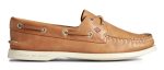 Sperry A O 2-Eye Splash Leather Womens Slip On Shoes For Sale