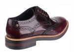 Base London Woburn Mens Brogue Detail Hi Shine Lace Up Shoe Discount