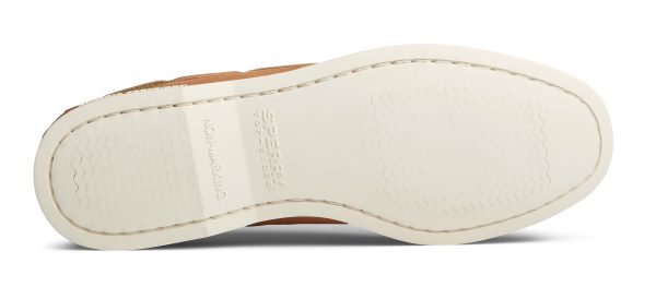 Sperry A O 2-Eye Splash Leather Womens Slip On Shoes For Sale