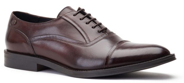 Base London Wilson Waxy Mens Leather Lace Up Oxford Shoe Sale