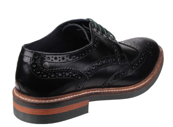 Base London Woburn Mens Brogue Detail Hi Shine Lace Up Shoe Discount