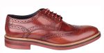 Base London Woburn Mens Brogue Detail Hi Shine Lace Up Shoe For Discount