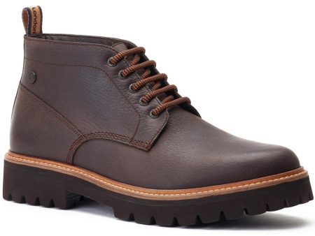 Base London Asgard Tumbled Mens Leather Lace Up Ankle Boot on Sale