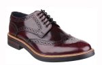 Base London Woburn Mens Brogue Detail Hi Shine Lace Up Shoe Discount