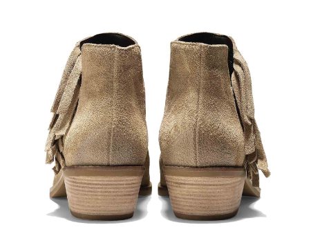 Cole Haan Abbot Fringe Bootie Womens Pull On Ankle Boot For Sale