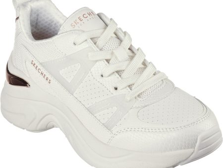 Skechers 177576 Hazel Faye Womens Lace Up Trainer Discount