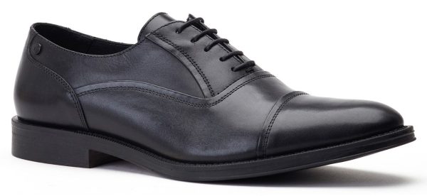 Base London Wilson Waxy Mens Leather Lace Up Oxford Shoe Online now