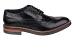 Base London Woburn Mens Brogue Detail Hi Shine Lace Up Shoe Discount