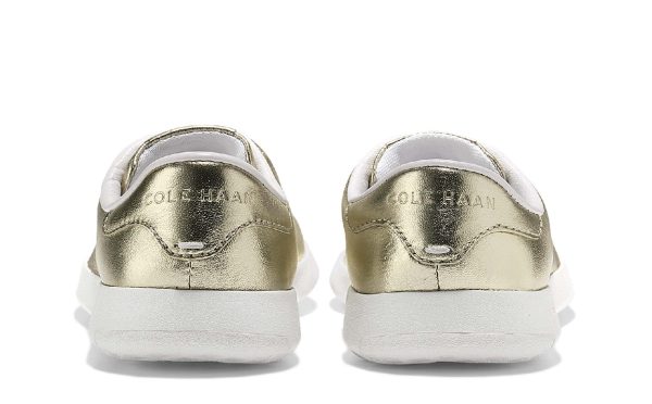 Cole Haan Womens GrandPro Tennis Metallic Lace Up Trainer Online