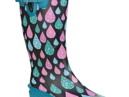 Cotswold Burghley Womens Patterned Wellington Boot For Sale